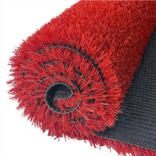 Rumput Rumput Buatan Sintetis Merah